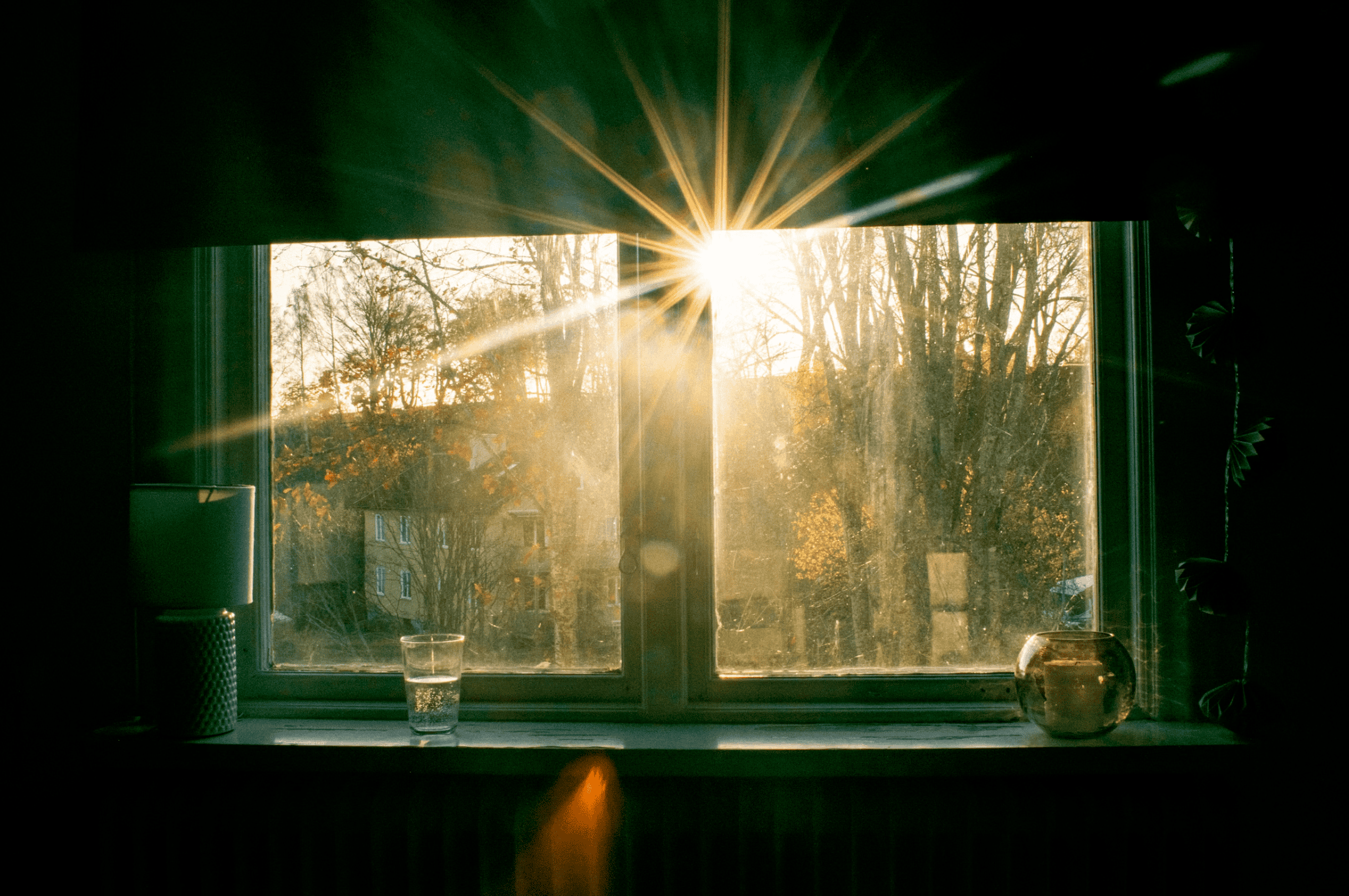 Warm morning light falling across an open, resting hand — the loosening of held tension, the warmth of sun on skin after a long night.